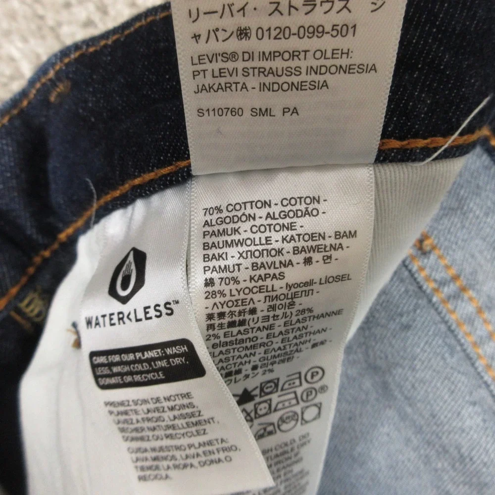 Levis Jeans Mens 31x30 Blue 512 Slim Tapered Premium Dark Wash Flex Denim Pants